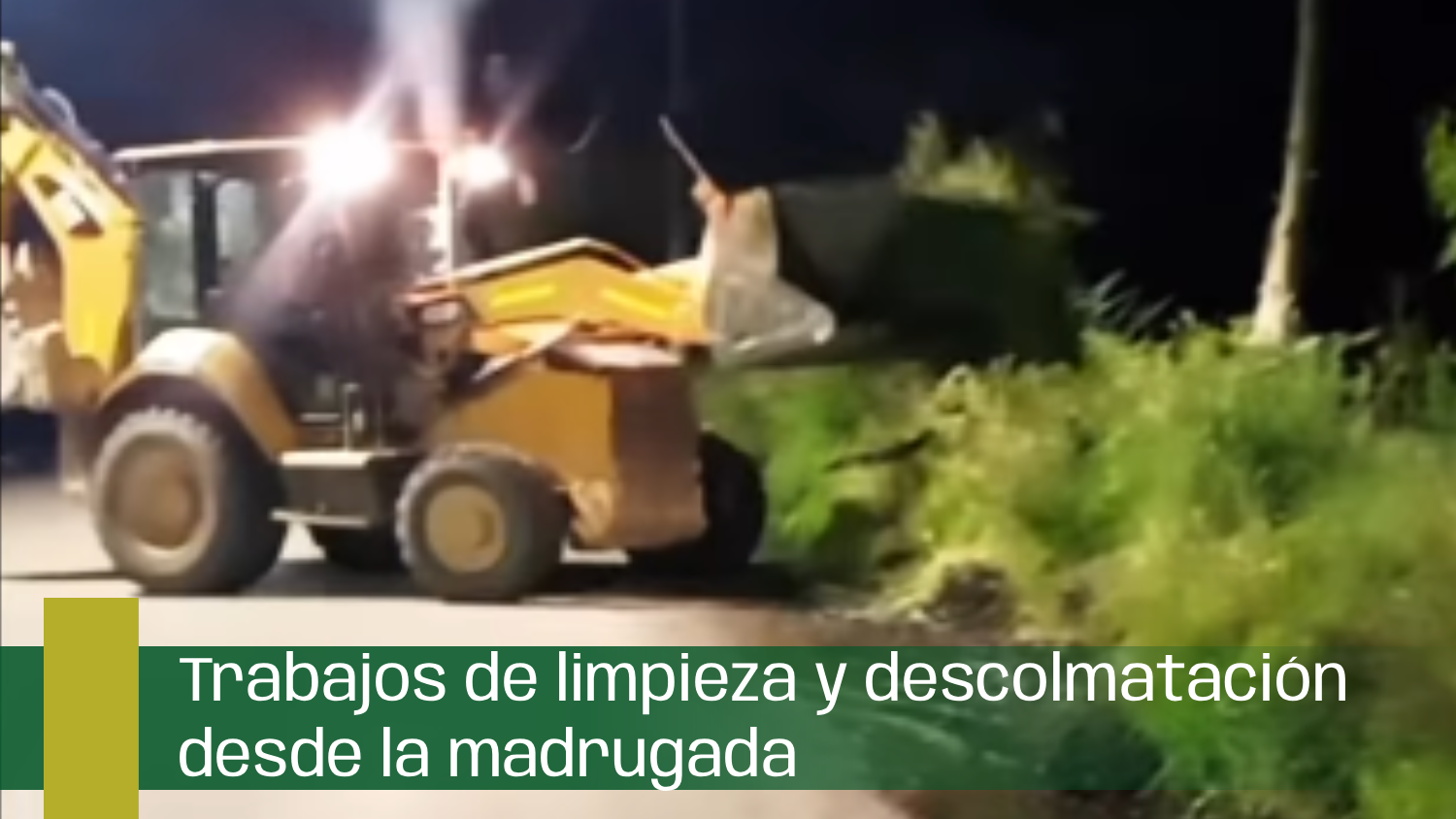 Trabajos de Limpieza y Descolmatación desde la madrugada