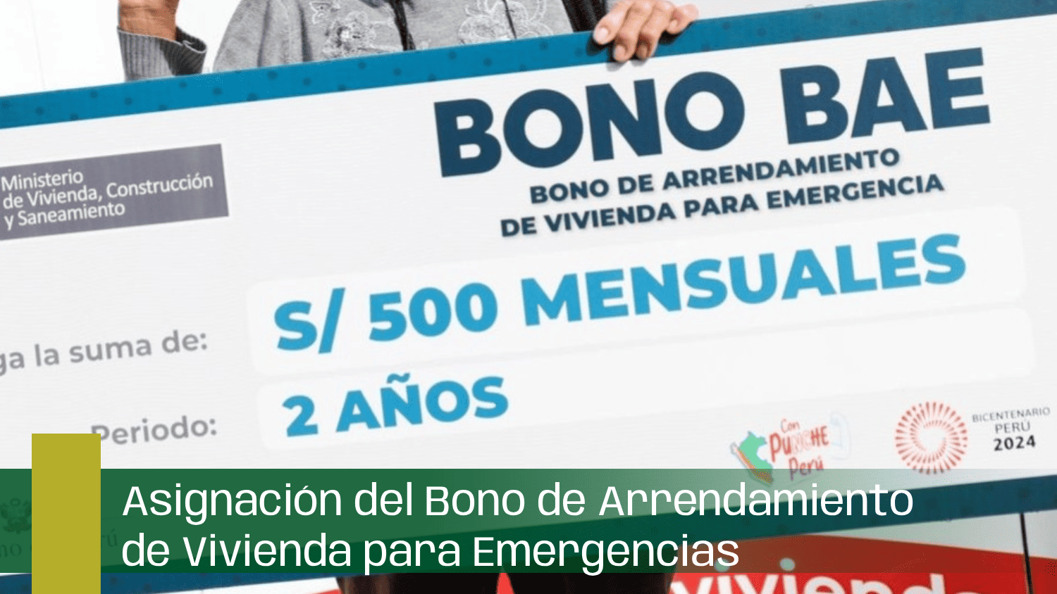 Asignación del Bono de Arrendamiento de Vivienda para Emergencias